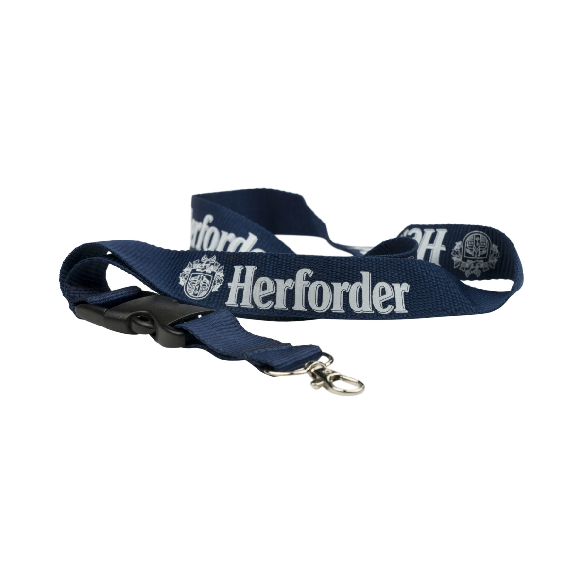 Lanière pour bière Herforder, porte-clés avec mousqueton, bleu, article pour fans