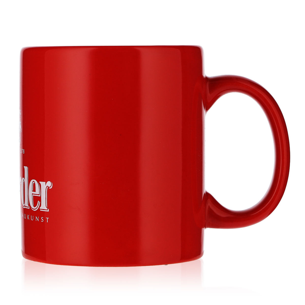 Bière Herforder Brauerei Tasse à café en porcelaine Tasse à bière punch rouge – Vue 4
