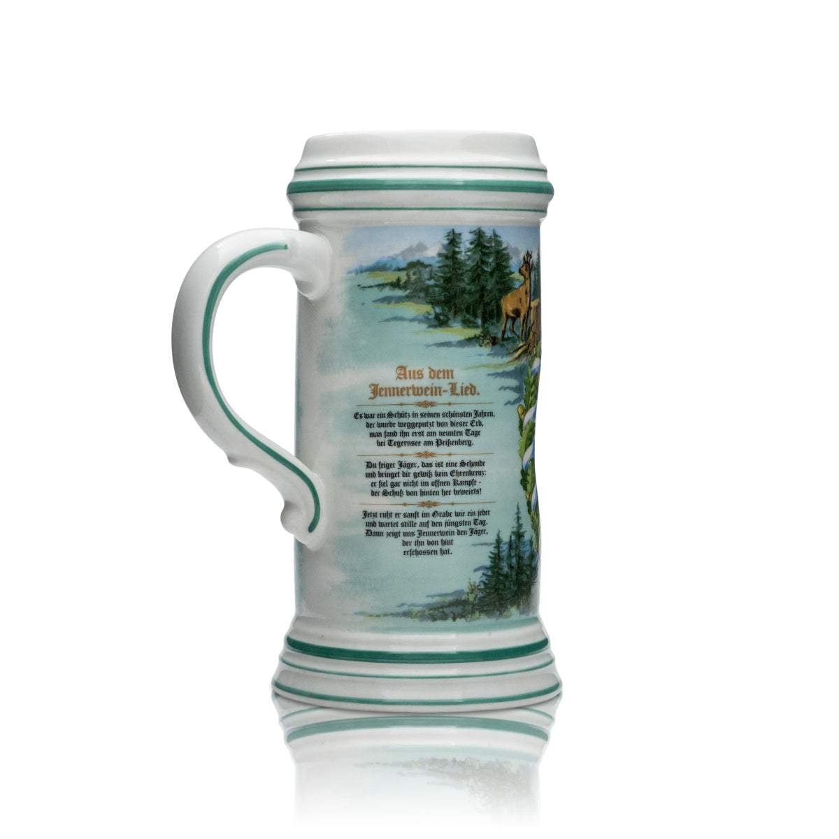 Verre de collection Herrnbräu 0,5 l, chope, verre à bière, verre à pied, chope de l'année 1989, rare – Vue 2