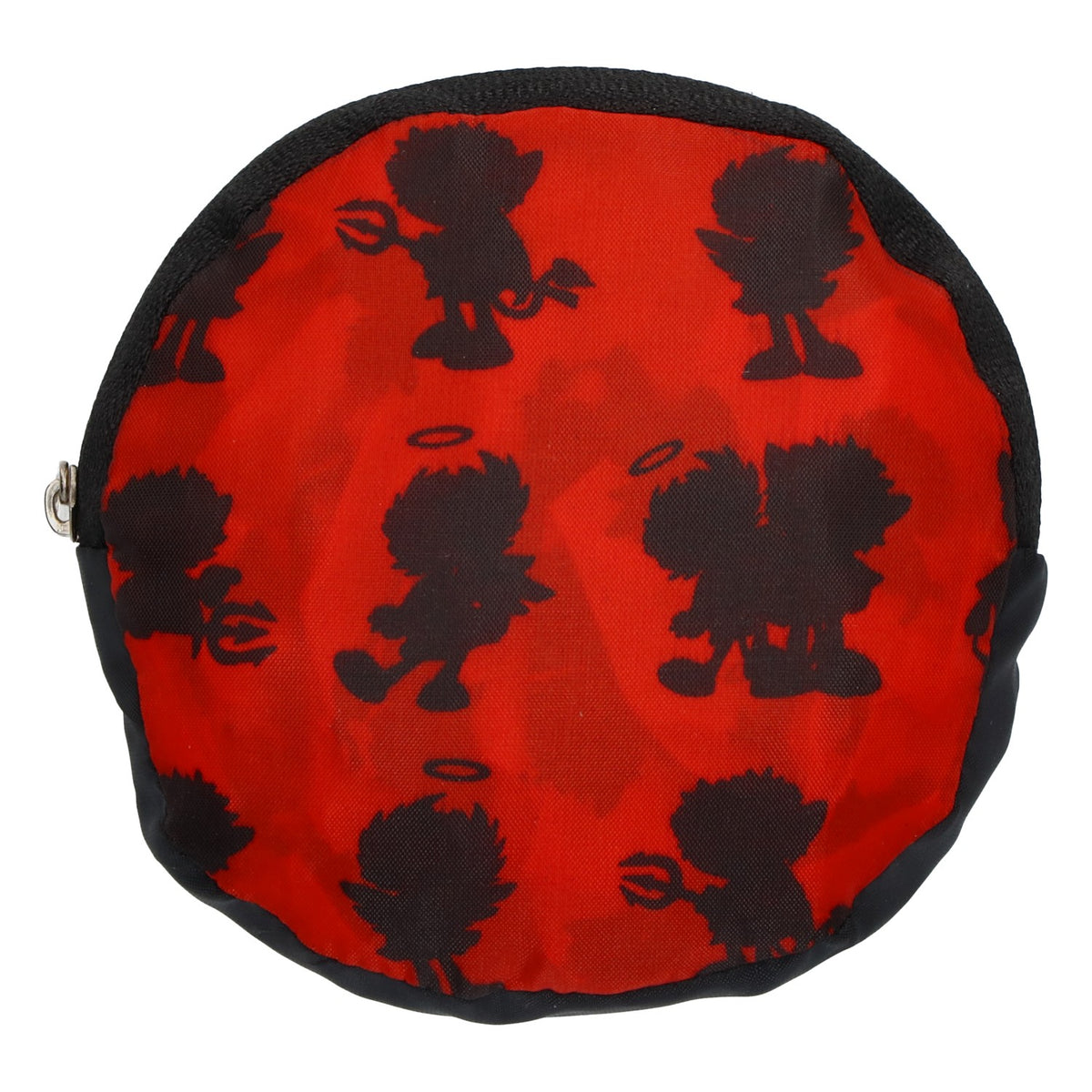 Sac de courses pliable Höllensprudel, sac cabas avec étui, rouge et noir – Vue 4