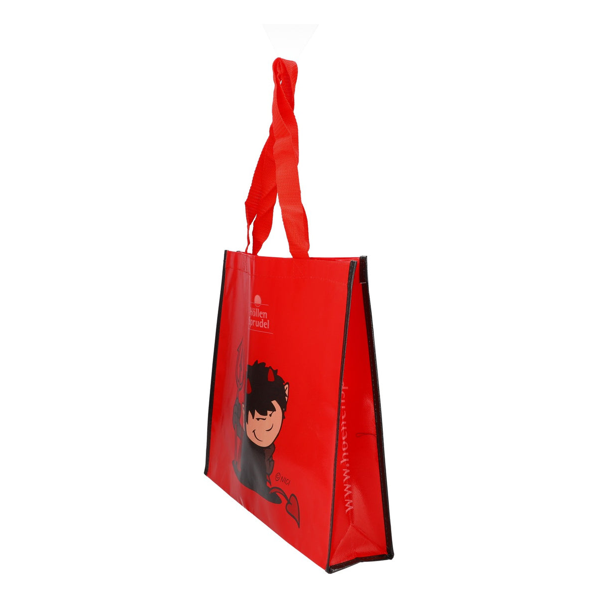 Sac de courses « Höllensprudel » Nici Devil rouge/noir - Sac en tissu - Produits dérivés – Vue 3