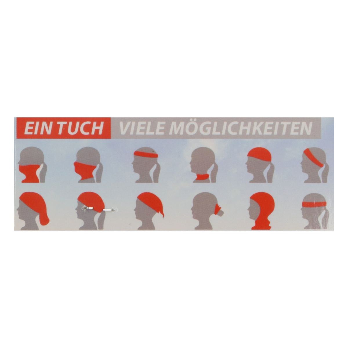 Écharpe multifonction Höllensprudel Devil&Angel rouge - Écharpe tube - Bandeau – Vue 4