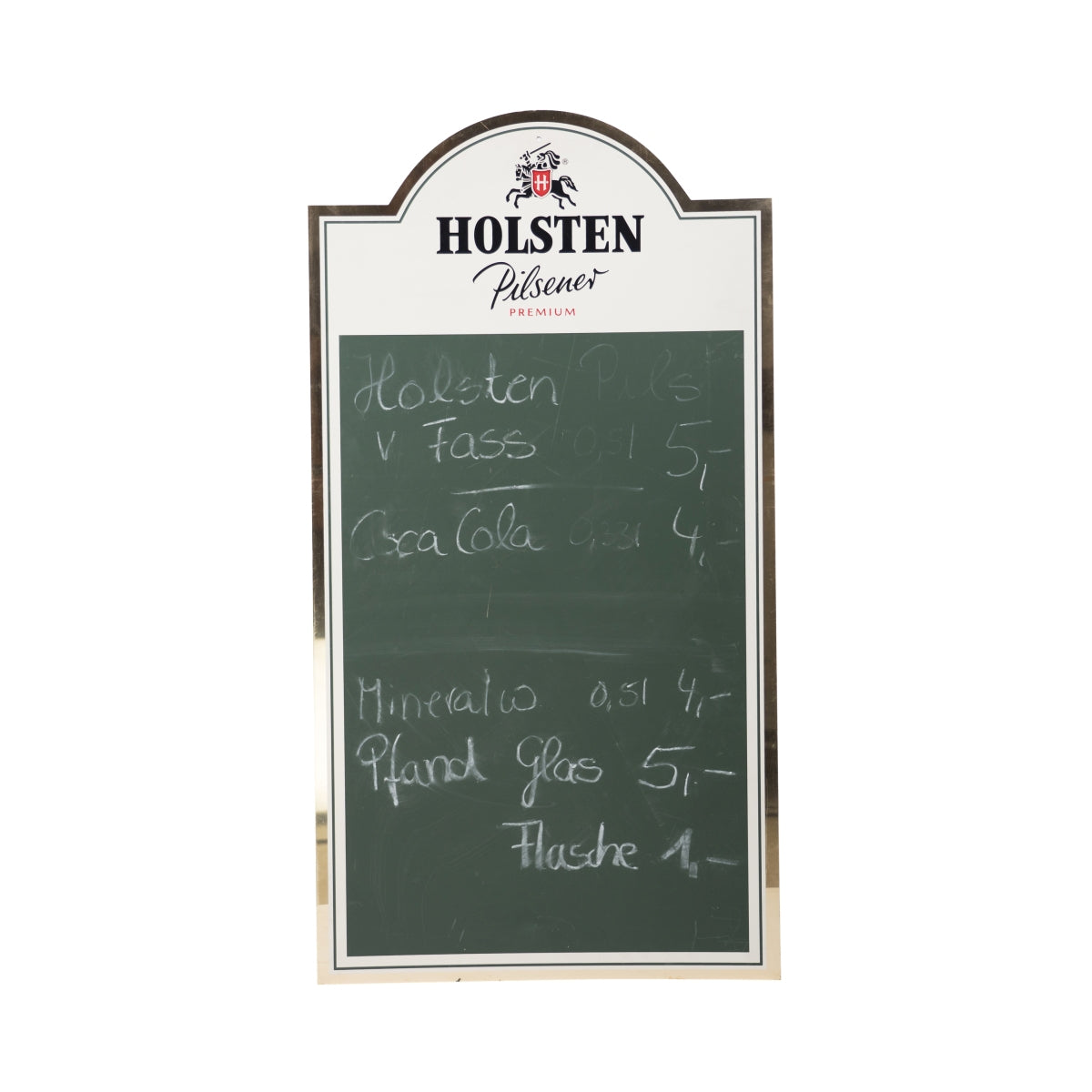 Présentoir Holsten Bier Tableau noir Panneau publicitaire Gastro Bar Café Club Publicité
