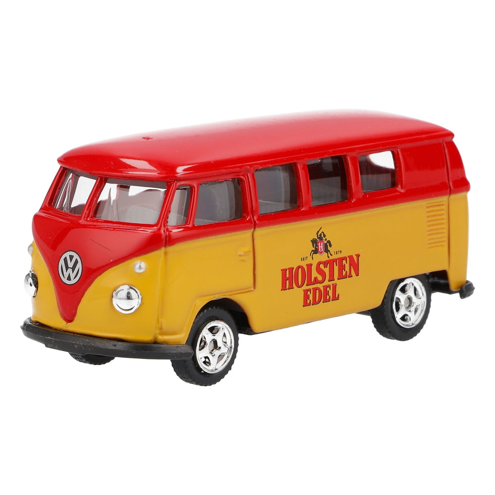 Modèle réduit de voiture Holsten Bier VW Bulli 1962 Échelle 1:64 Rouge/jaune