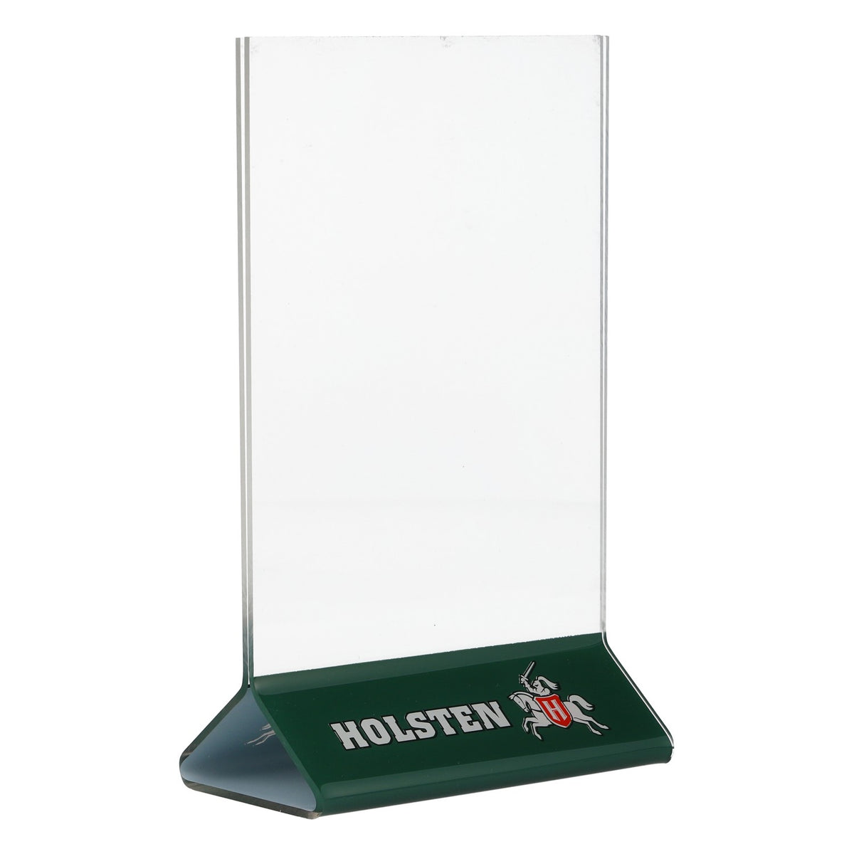 Présentoir de table Holsten pour bière, porte-cartes, vert, neuf, en plastique