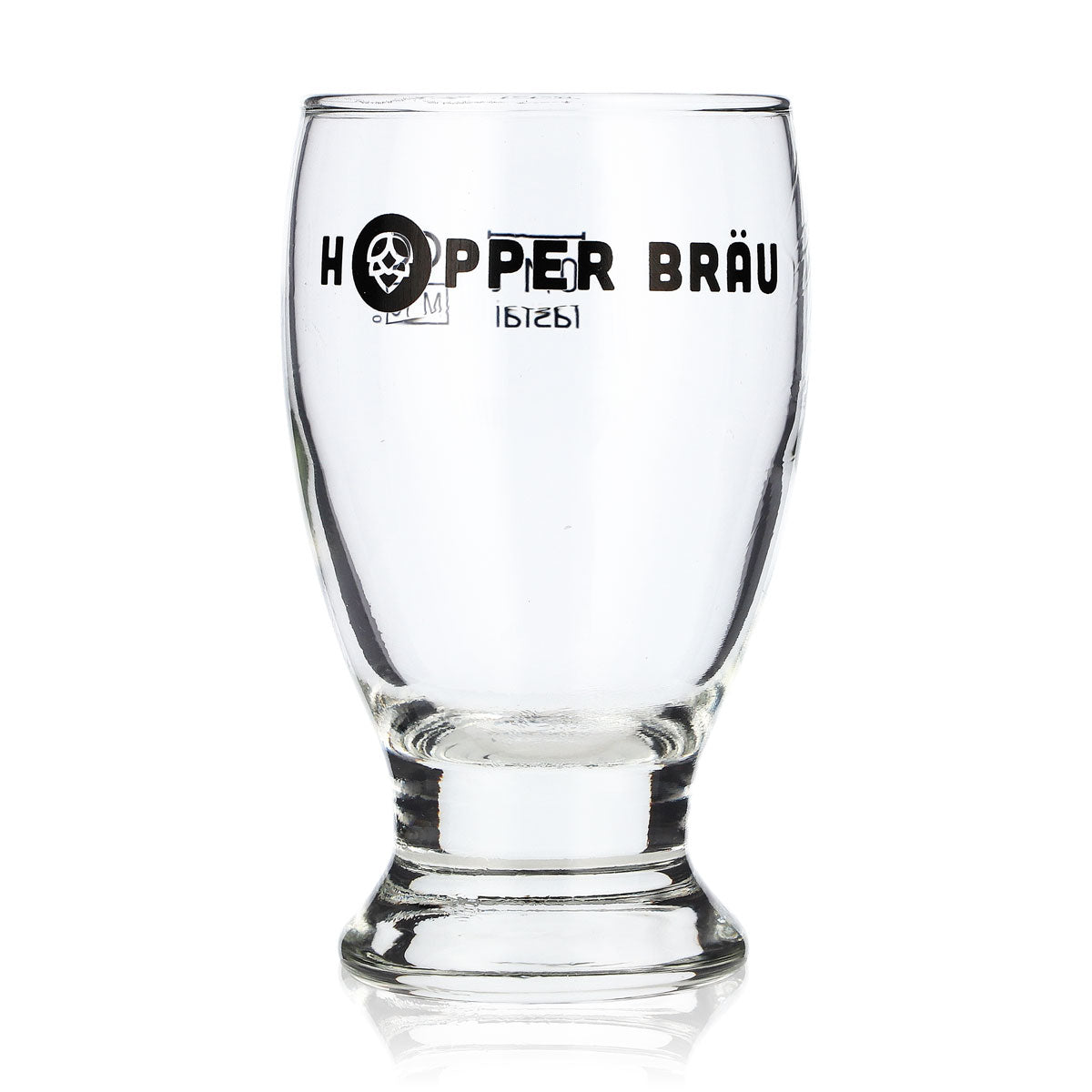 Verre à bière Hopper Bräu Stamper 0,1 l, verre à pied, mini Rastal, verre à bière, verre à pils, pinte