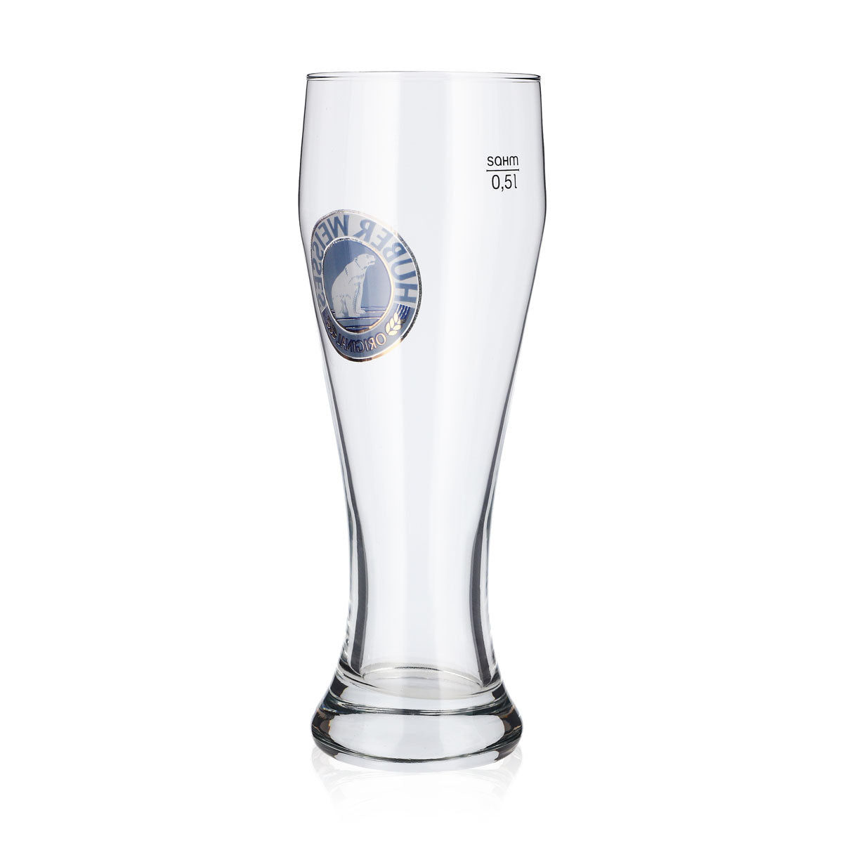 Verre à bière Huber Weisse 0,5 l, verre à bière de blé, verre à bière de blé crémeuse, verre à bière de blé à levure – Vue 3