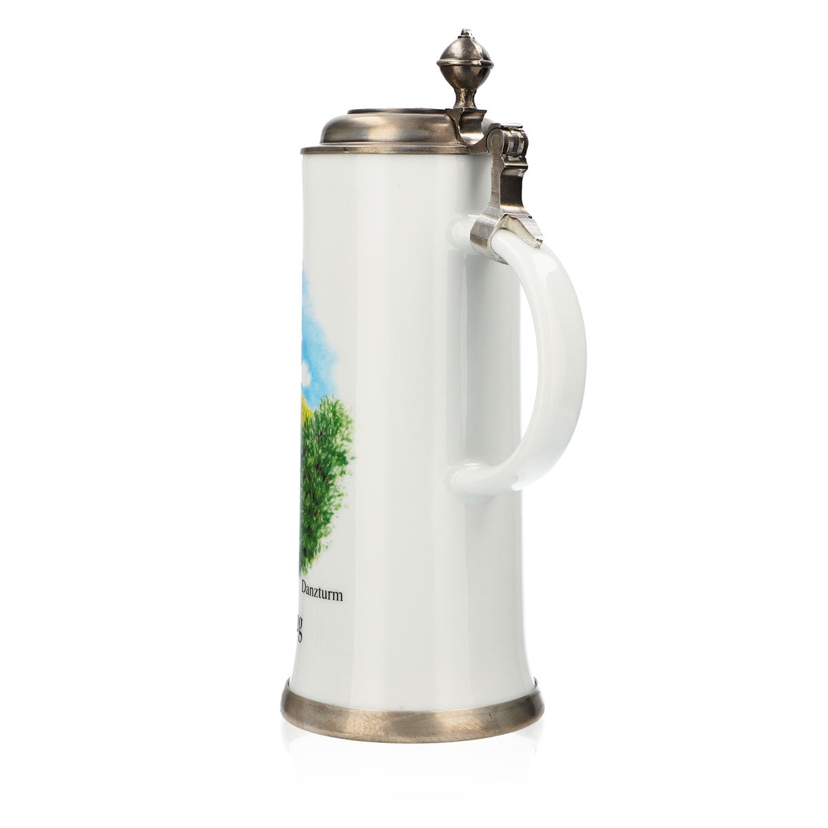 Verre à bière Iserlohner Chope annuelle 2002 Chope en grès Couvercle en étain 0,65 l Chope – Vue 4
