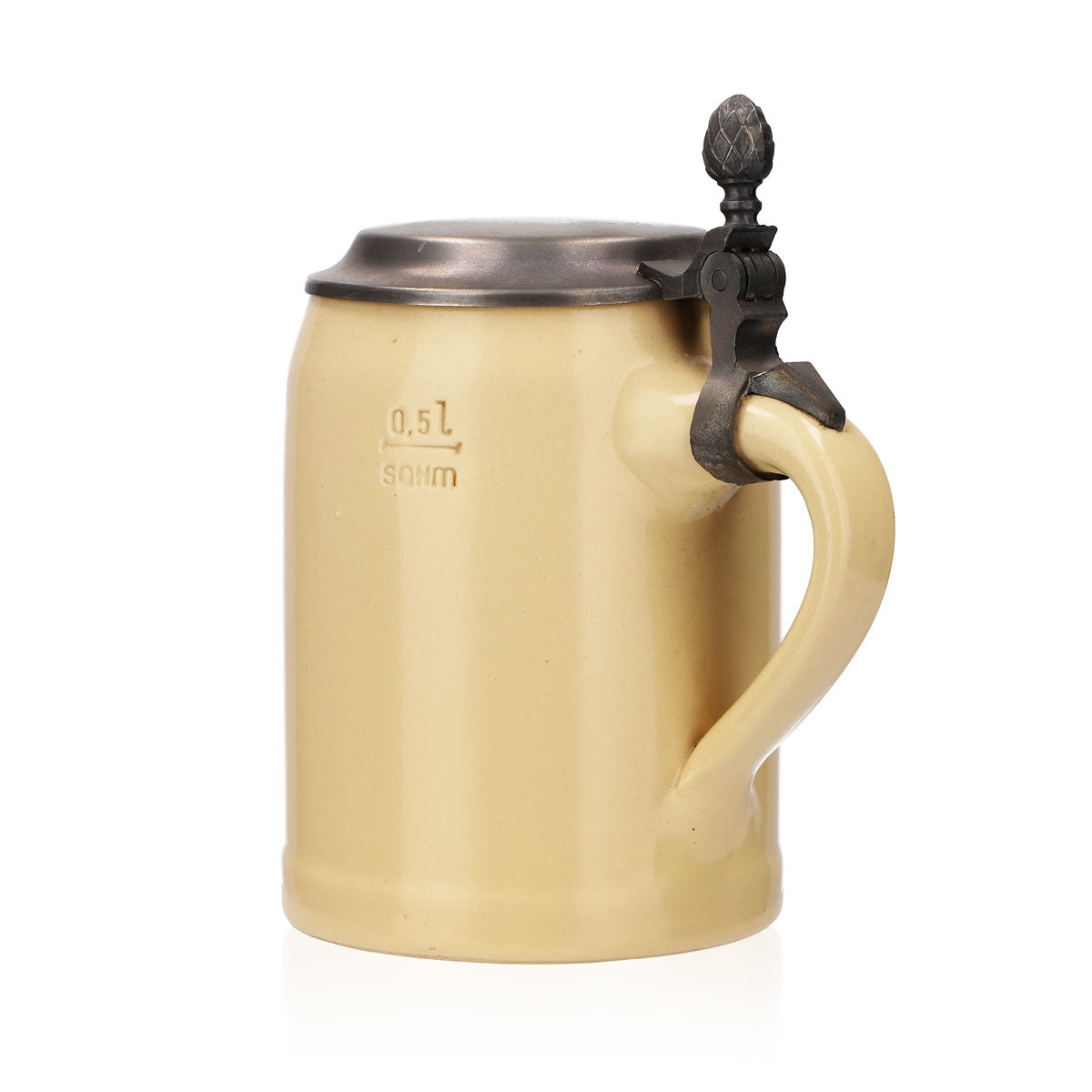 Verre à bière Iserlohner, chope en grès avec couvercle en étain, 0,63 l, chope « Natürlich Iserloh » – Vue 4