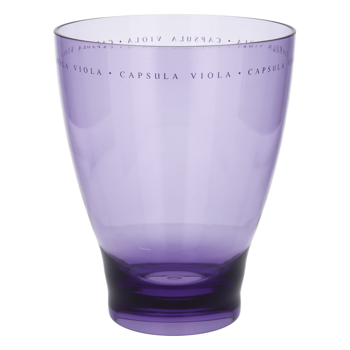 Italesse - Refroidisseur de bouteilles de vin avec bac à glaçons Capsula Viola, violet transparent