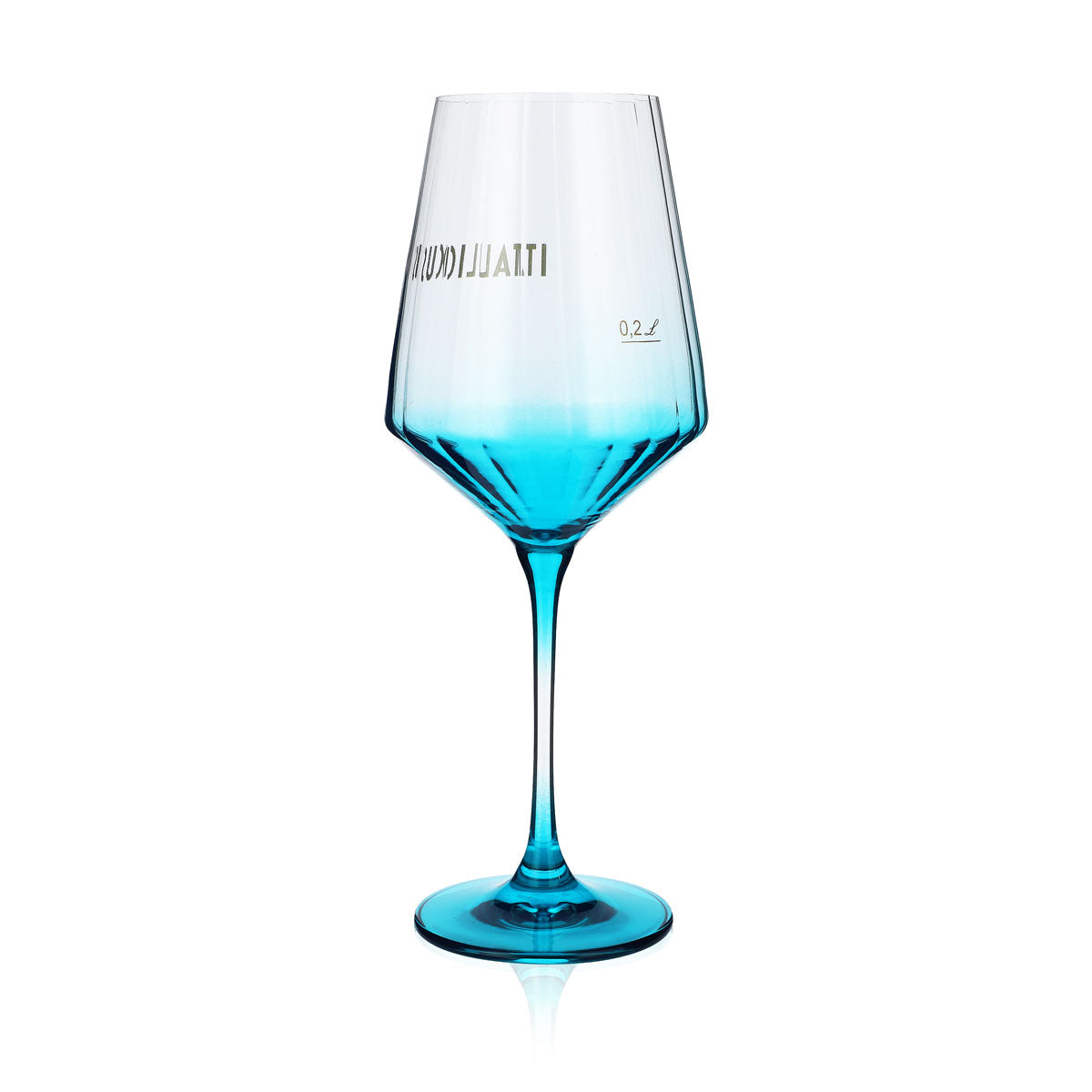 Verre à liqueur Italicus 0,2 l Verre à pied Verres à liqueur Verre à vin Teinte bleue – Vue 3