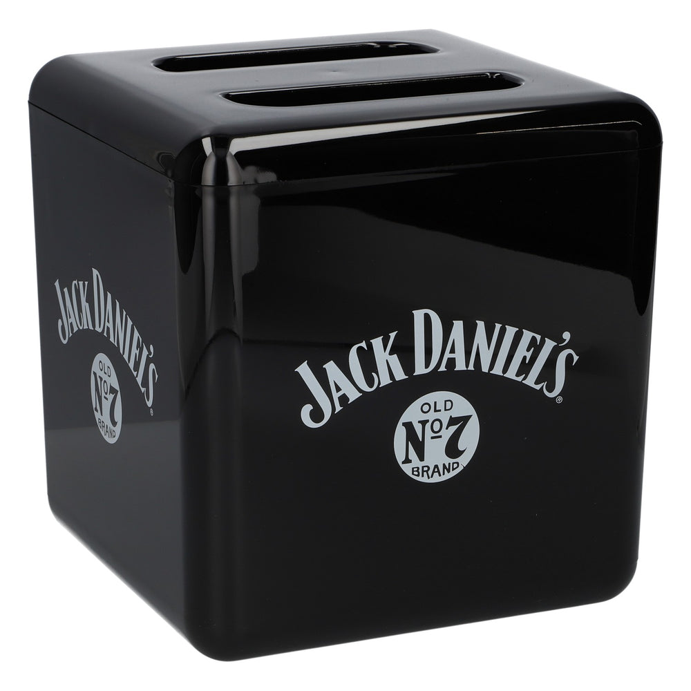 Seau à glace en plastique noir pour whisky Jack Daniel's, accessoires de bar