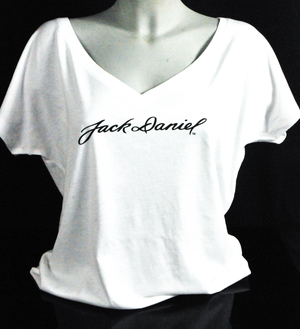 T-shirt Jack Daniels Festival « Jack Daniel » col en V girly blanc taille M – Vue 2