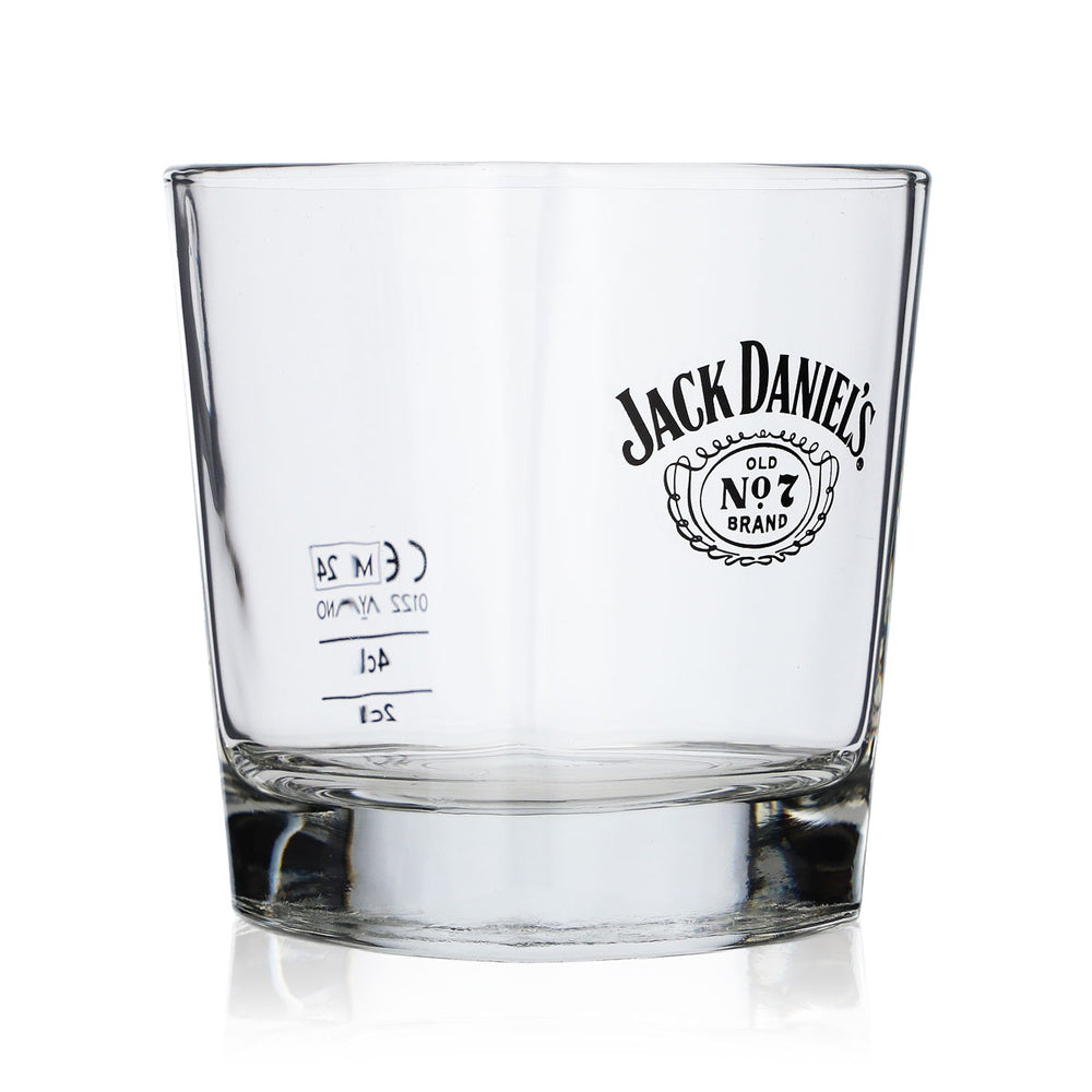 Verre à whisky Jack Daniels 2 cl/4 cl, modèle droit avec logo ailé
