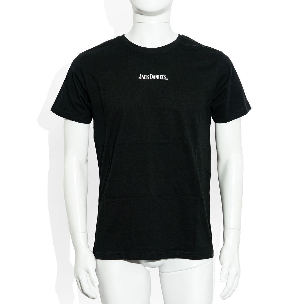 T-shirt unisexe en coton « Please » avec motif de verre à whisky Jack Daniels à col rond