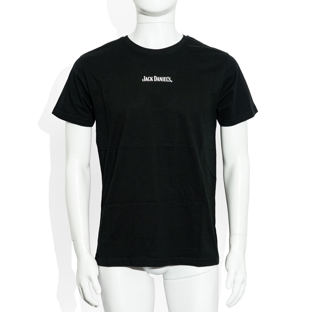 T-shirt unisexe en coton « Please » avec motif de verre à whisky Jack Daniels à col rond