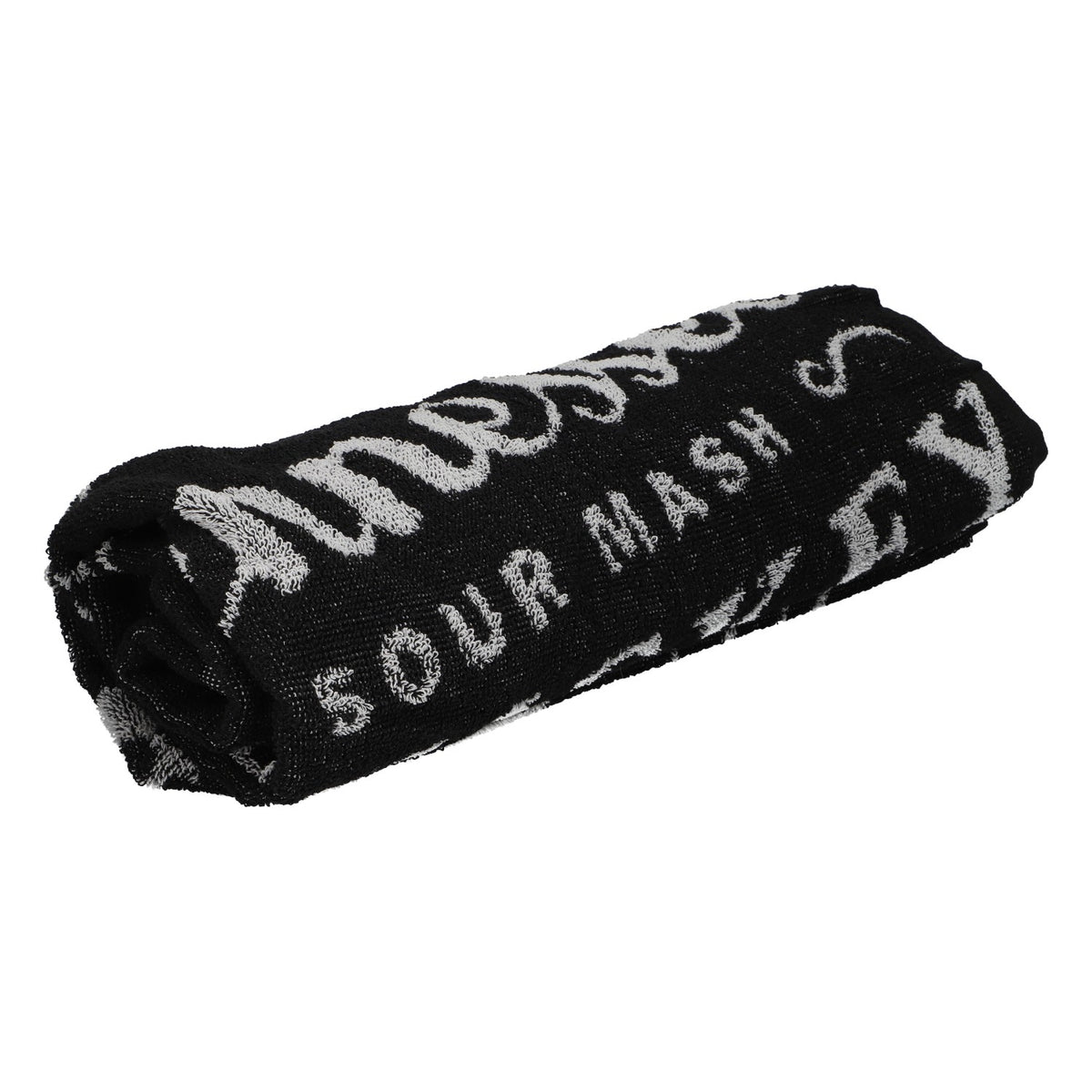 Serviette Jack Daniels Whiskey noire 143 x 70 cm, neuve, tissu mélangé