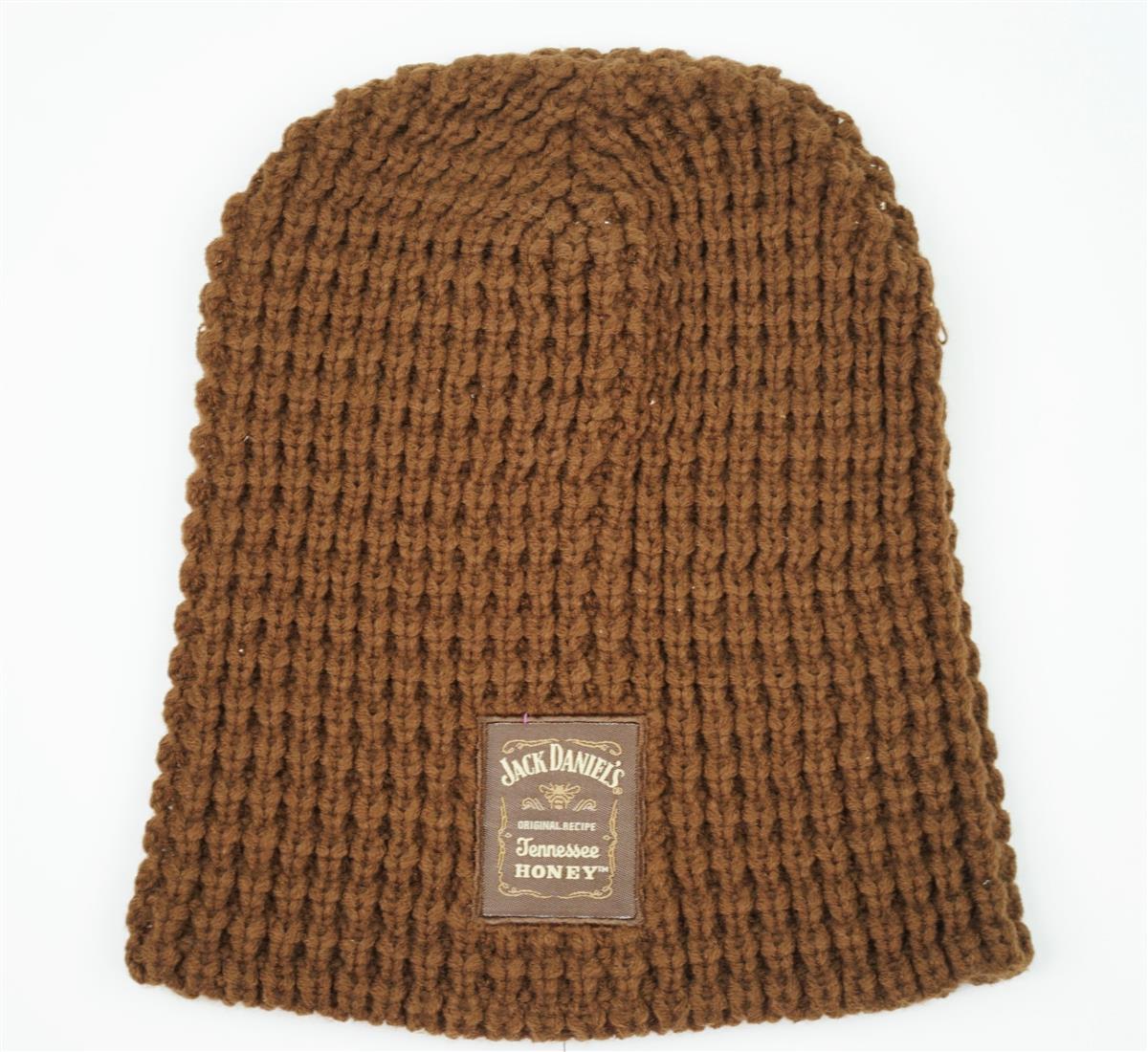 Casquette Jack Daniels Whiskey Casquette tricotée marron Neuve Casquette d'hiver Honey brown