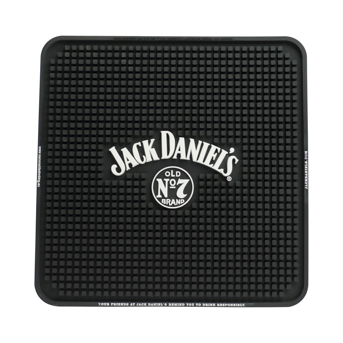 Jack Daniels Whisky Tapis de bar Tapis égouttoir Accessoires de bar Carré Logo simple 30x30