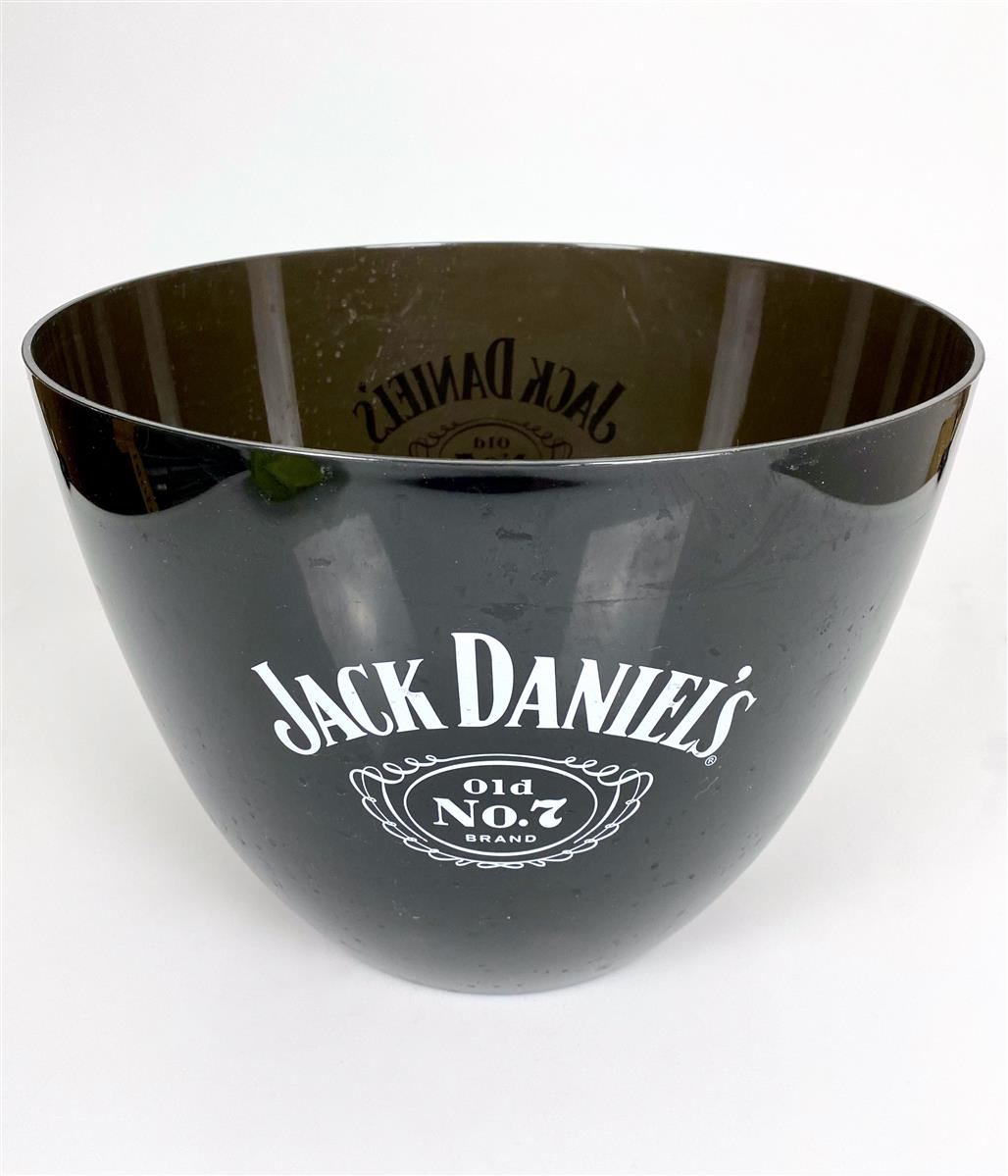 Jack Daniels Whisky Bac à glaçons Refroidisseur de bouteille XL Glacière ronde noire – Vue 2