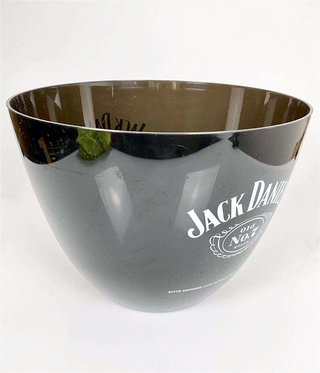 Jack Daniels Whisky Bac à glaçons Refroidisseur de bouteille XL Glacière ronde noire – Vue 3