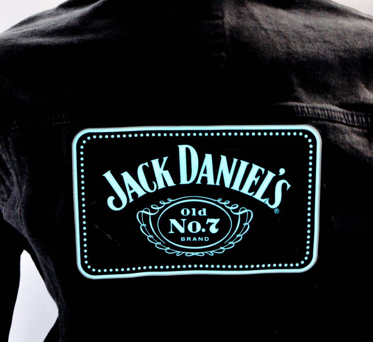 Veste en jean longue Jack Daniels Whisky Men LED Veste de festival n° 7 taille M – Vue 2