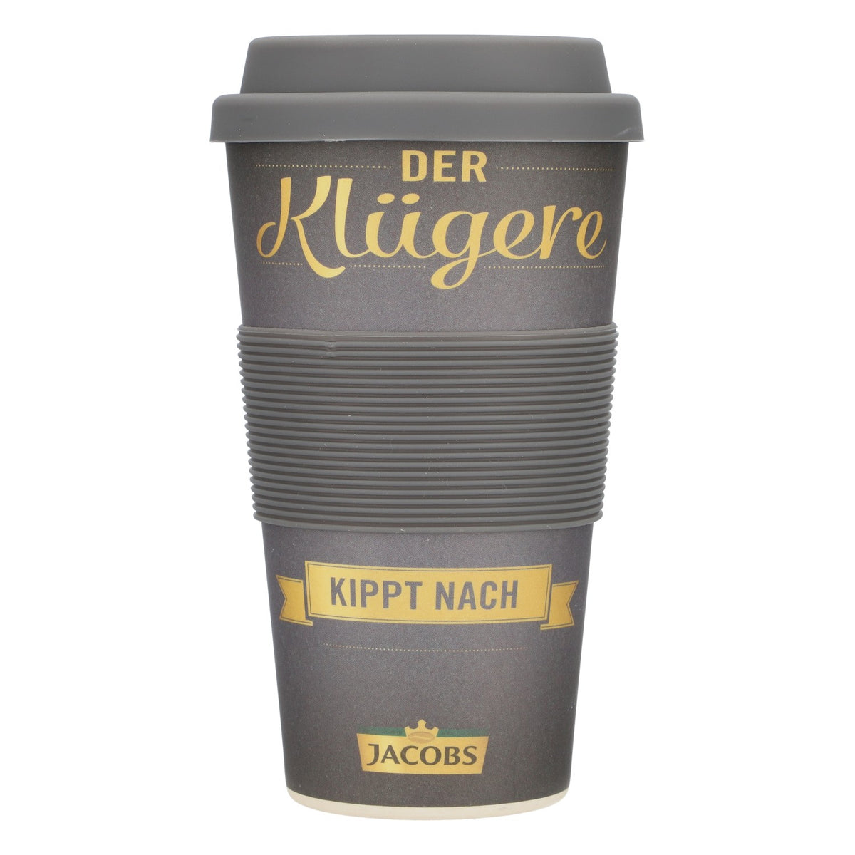 Jacobs Café Mug à emporter Mug à café Mug pour boissons chaudes Réutilisable Noir