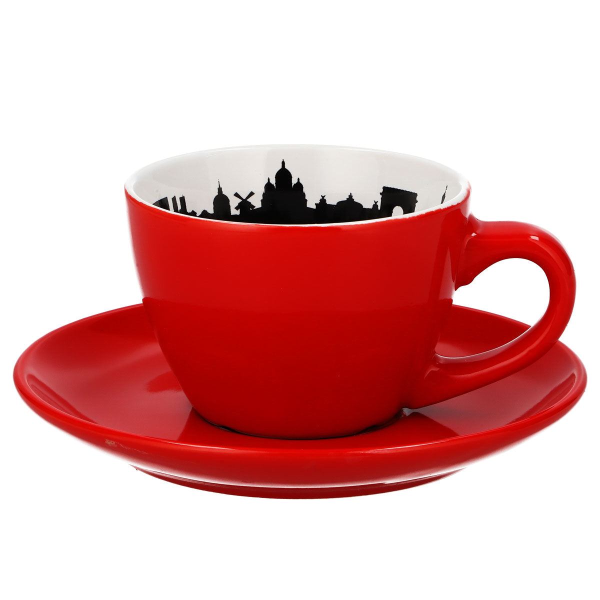 Ensemble de tasses en verre Jacobs Kaffee, motif « Pays du monde », design international, tasses en céramique – Vue 2