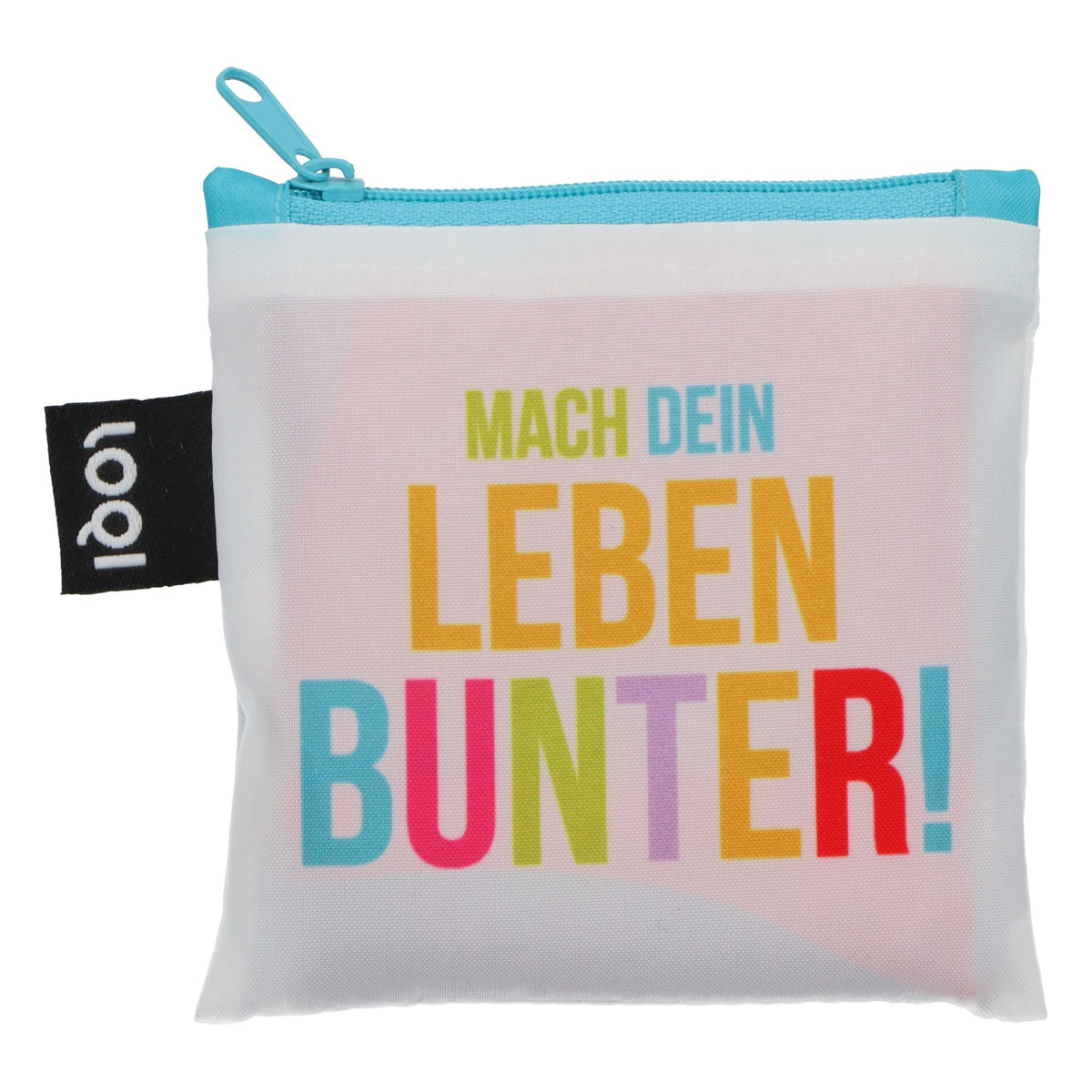 Sac de courses Jacobs LOQI TASSIMO, sac cabas pliable, bleu multicolore, en polyester – Vue 3