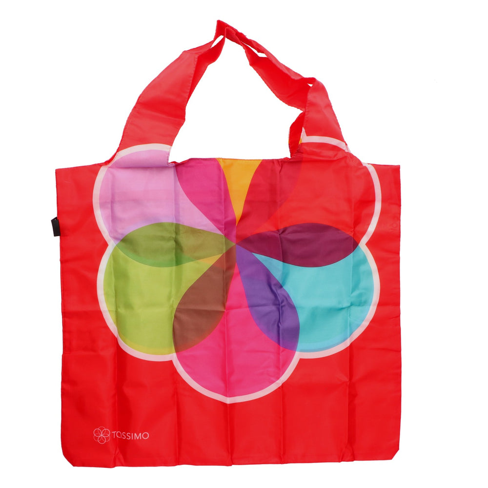 Sac de courses pliable Jacobs LOQI TASSIMO, rouge, en polyester