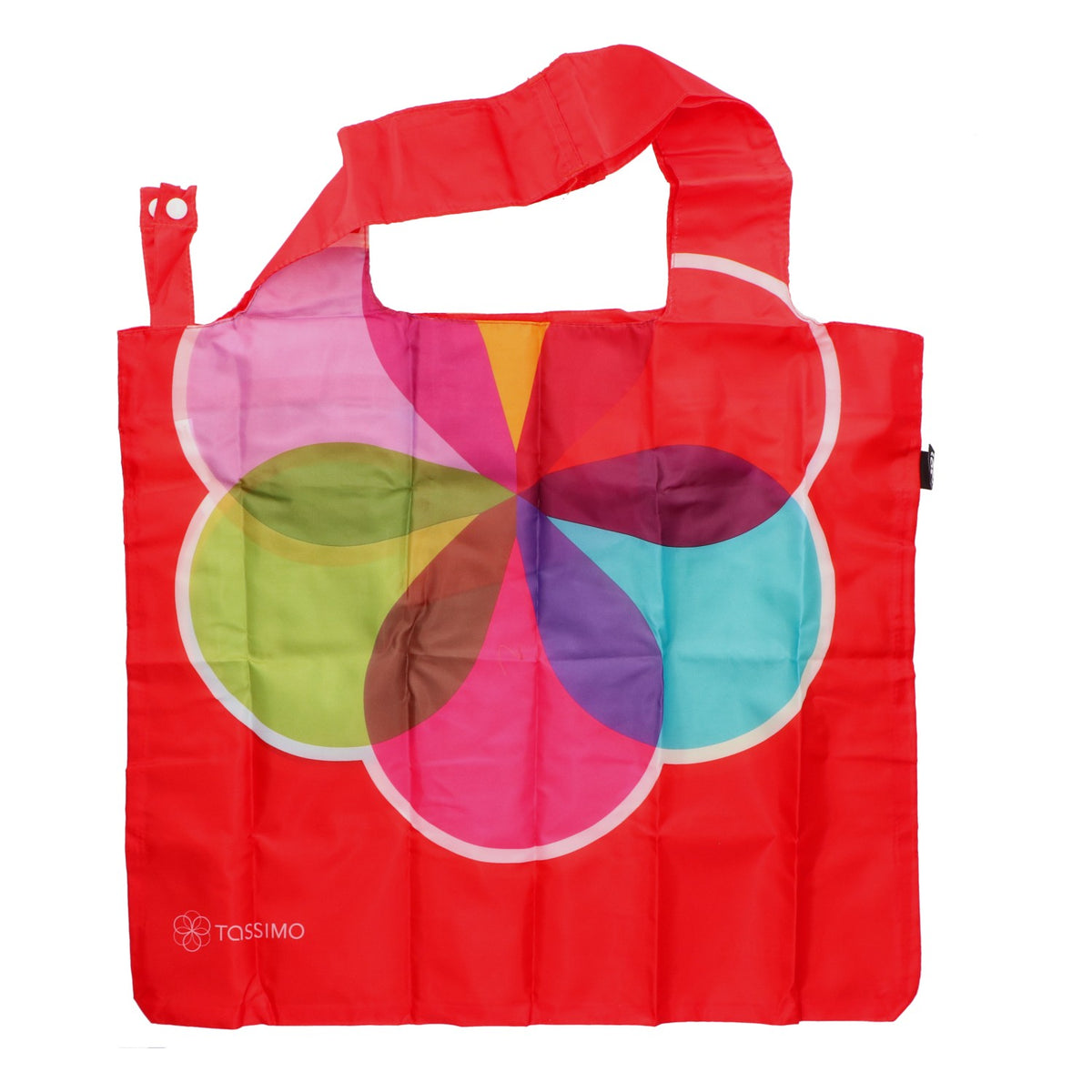 Sac de courses pliable Jacobs LOQI TASSIMO, rouge, en polyester – Vue 2