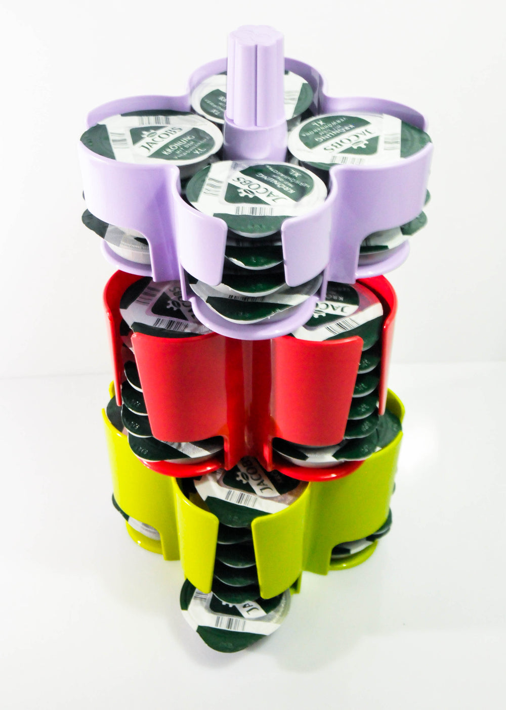 Jacobs Tassimo, Koziol Distributeur à capsules triple Distributeur à disques pour 64 capsules de café