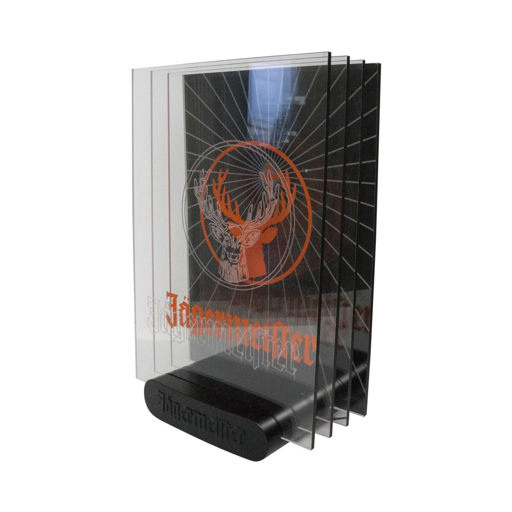 Enseigne lumineuse Jägermeister 3D Écran lumineux Luminated Sign LED Rétro Collectionneur