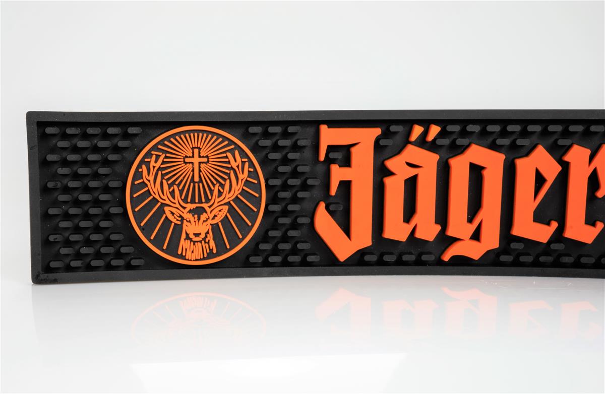 Tapis de bar Jägermeister, neuf, dans son emballage d'origine, décor de bar, tapis égouttoir, tapis pour verres, en caoutchouc, 52 x 8 cm – Vue 2