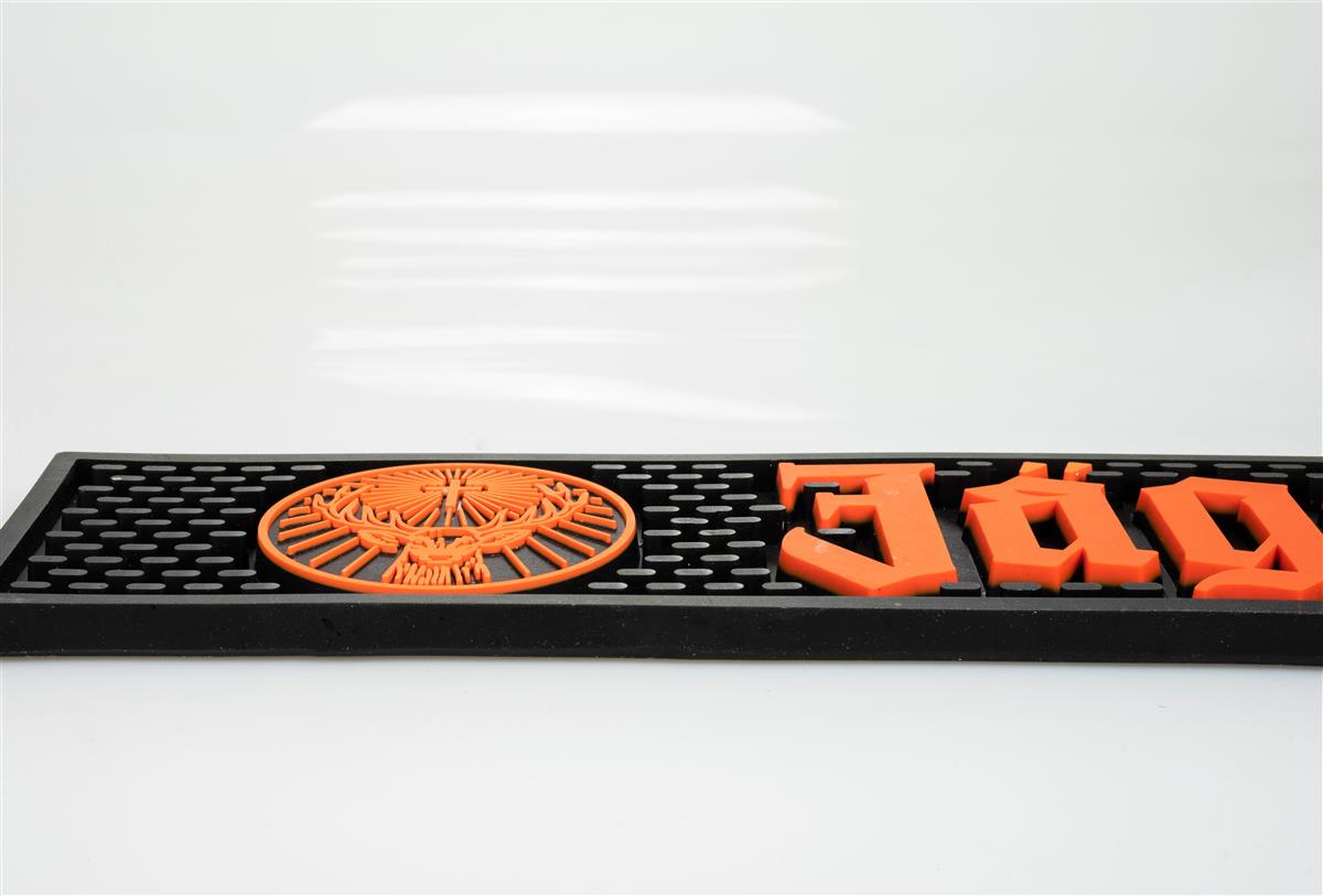 Tapis de bar Jägermeister, neuf, dans son emballage d'origine, décor de bar, tapis égouttoir, tapis pour verres, en caoutchouc, 52 x 8 cm – Vue 3