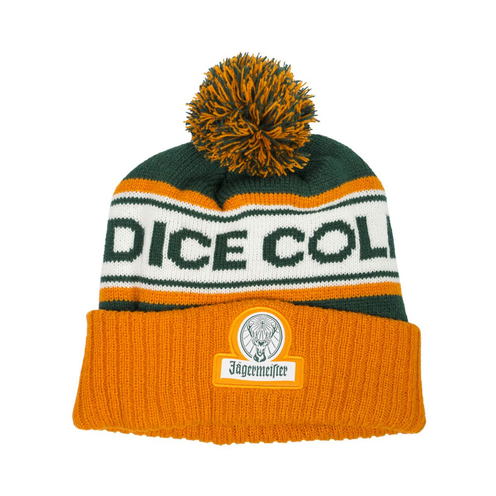 Jägermeister Bonnet en laine Bonnet d'hiver Couvre-chef Bonnet tricoté Bonnet à pompon