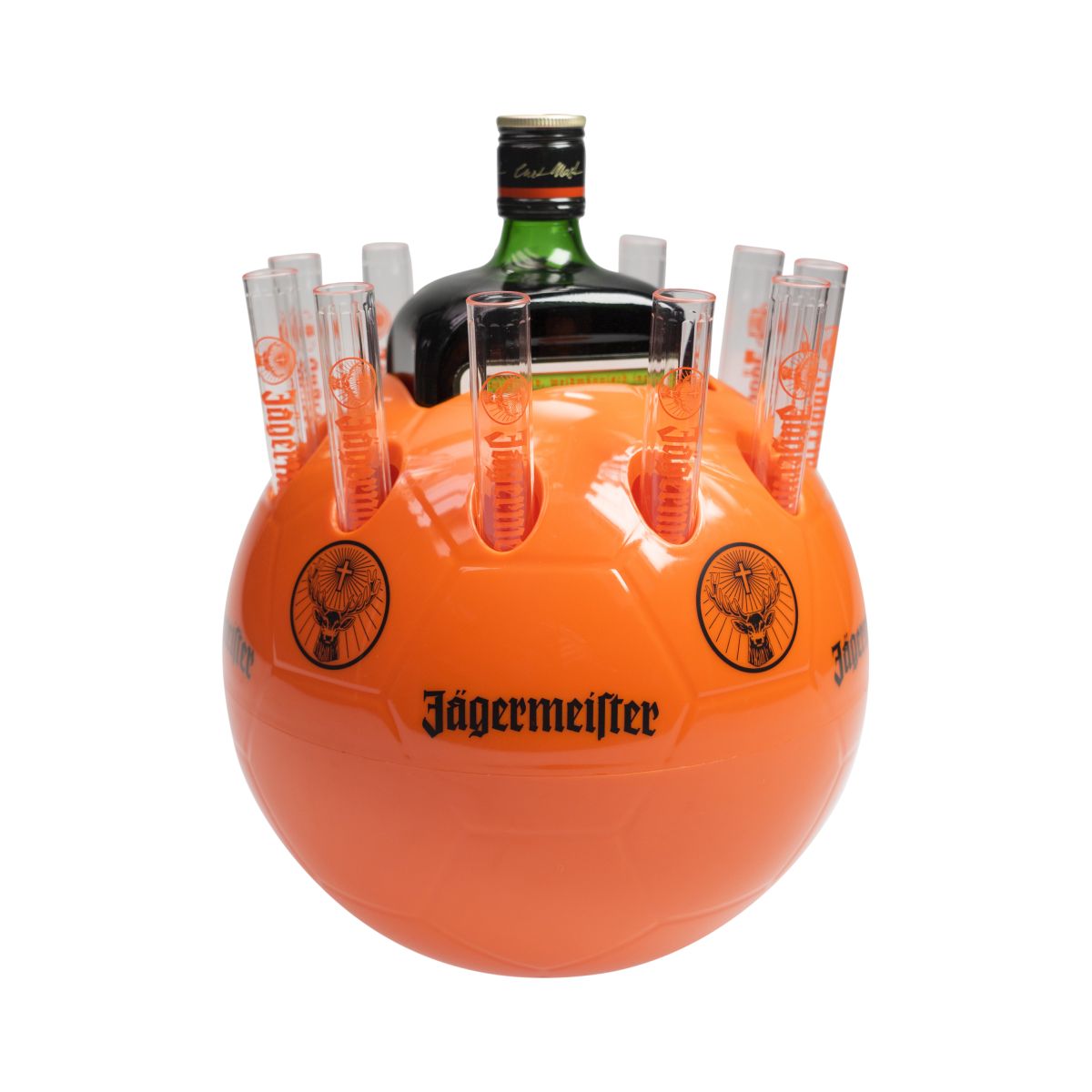 Refroidisseur de bouteille Jägermeister Support pour sifflet de football Présentateur de shots courts – Vue 2