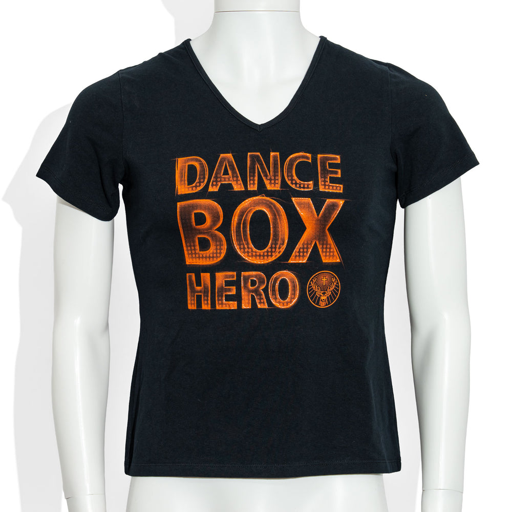 Liqueur Jägermeister, t-shirt à encolure en V, taille L / T-shirt pour femme « Dance Box Hero » en coton