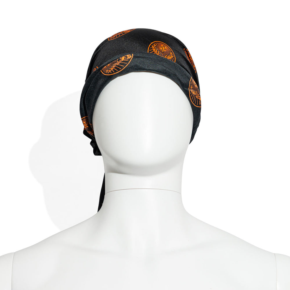 Foulard Jägermeister Bandana Motard noir/orange