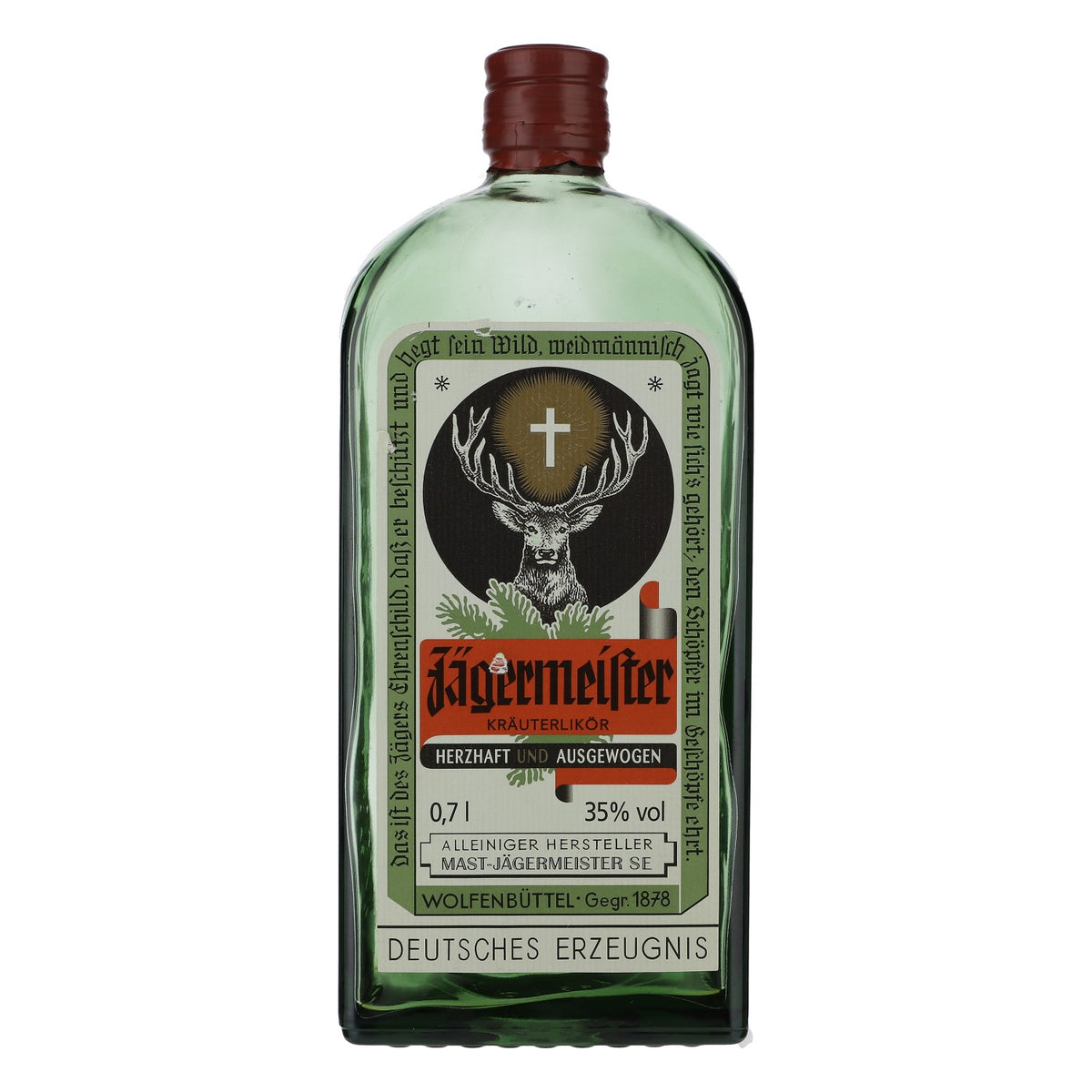 Bouteille décorative de liqueur Jägermeister 0,7 l, ancien design