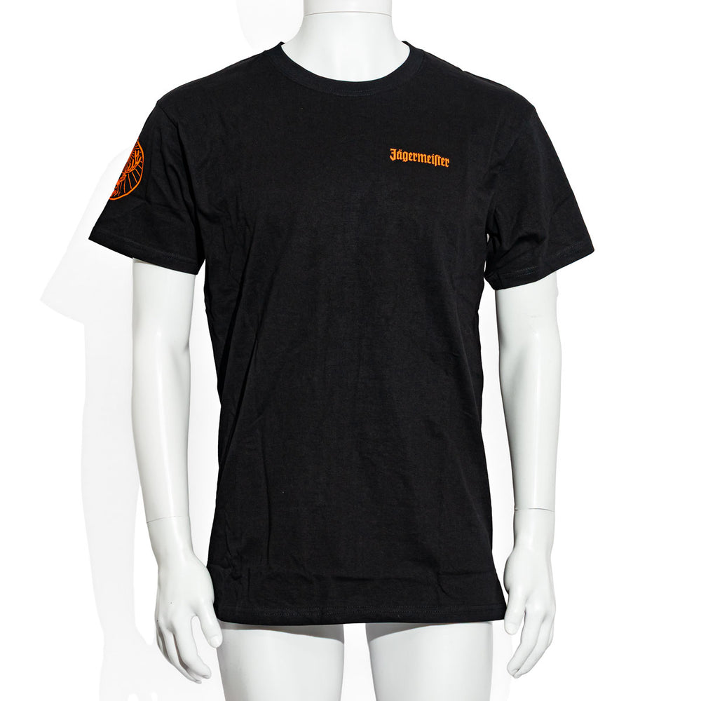 T-shirt Jägermeister Likör T-shirt événementiel Logo Orange Poitrine Taille L