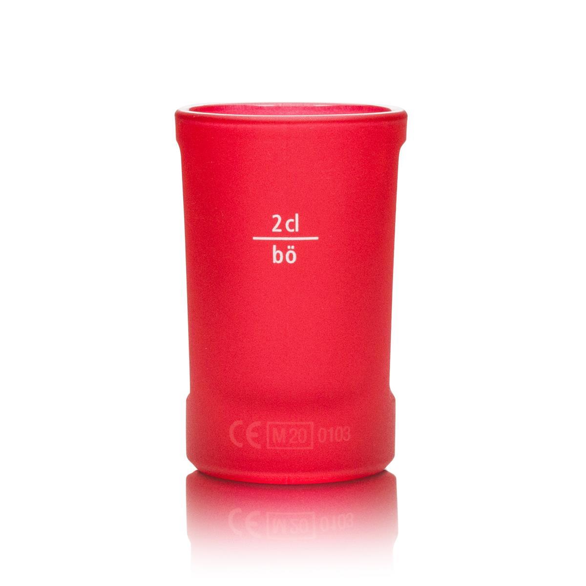 6 verres à liqueur Jägermeister Scharf Hot Ginger 2 cl - Verres à shot rouges édition spéciale – Vue 5