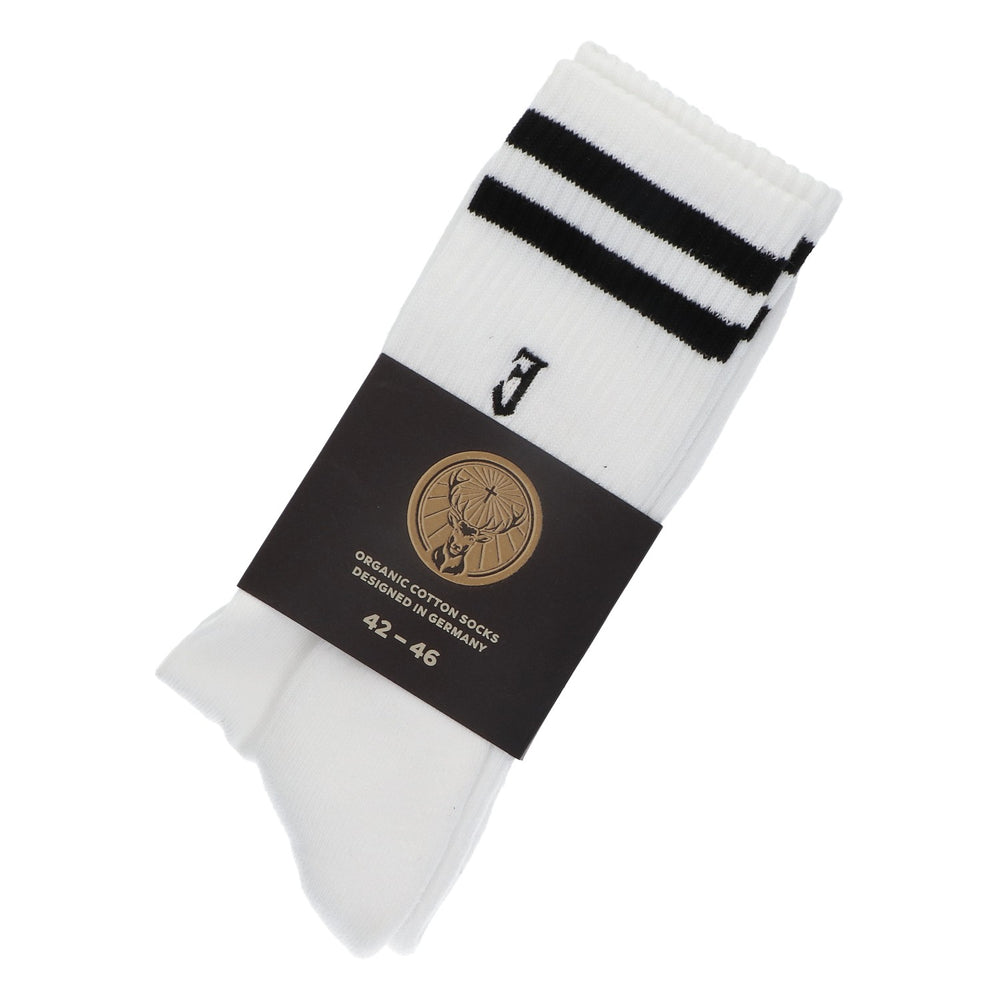 Jägermeister Chaussettes Blancs Stripes Taille 42-46 Crew Merchandise Textile