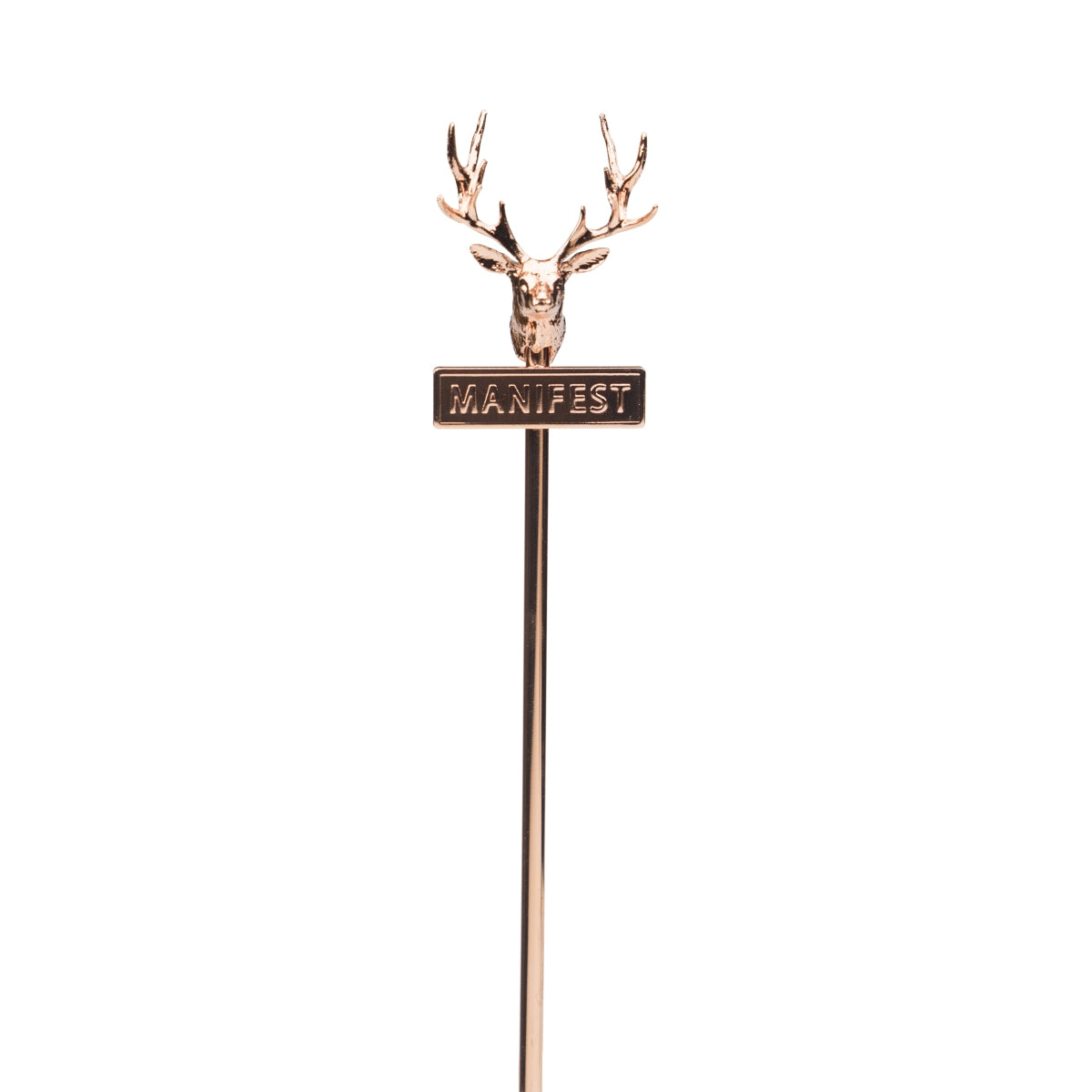 Jägermeister Stirrer Tête de cerf en cuivre Manifeste Cocktail Longdrink Agitateur