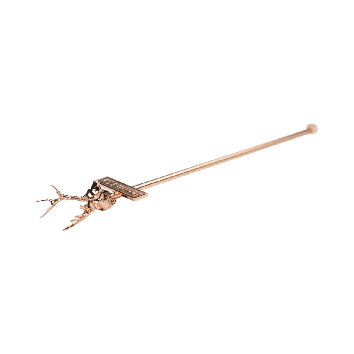 Jägermeister Stirrer Tête de cerf en cuivre Manifeste Cocktail Longdrink Agitateur – Vue 6