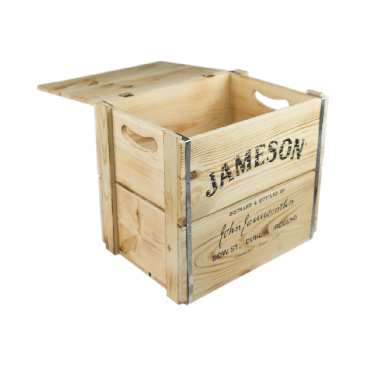 Jameson Coffre en bois Couvercle rabattable 42x30x39cm Tabouret Coffre Irish Whisky – Vue 4