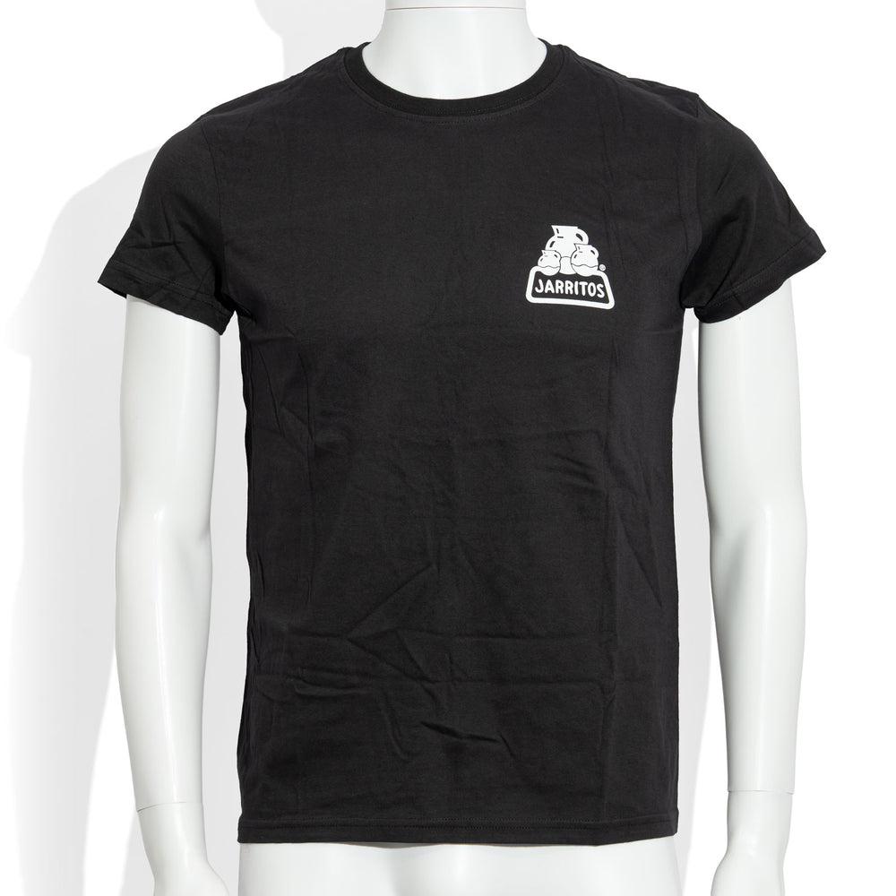 T-shirt en coton « Jarritos » avec motif verre de soda noir, taille L