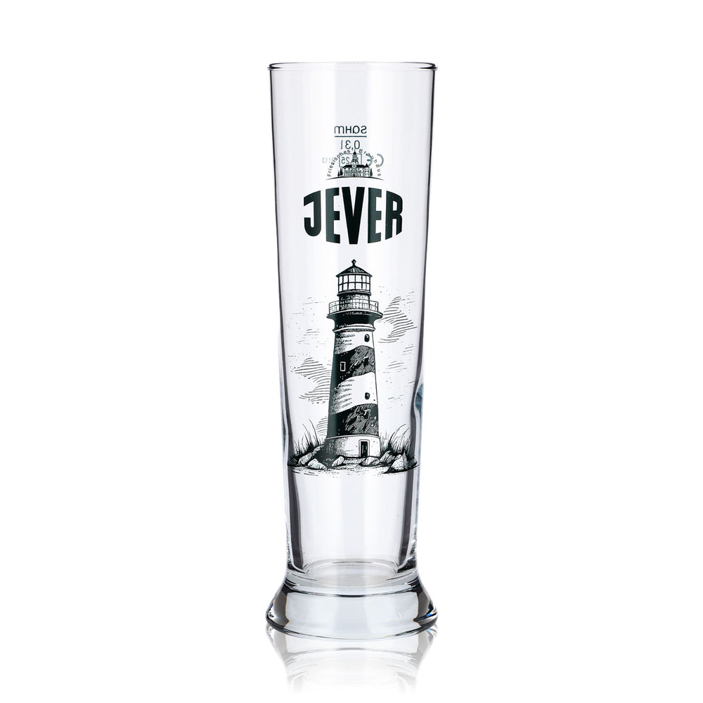 Verre à bière Jever 0,3 l, verre à bière de blé « Leuchtturm Sahm », verre à bière de blé, verre à bière de blé à levure