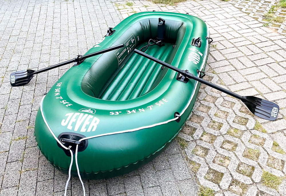Jever Bier Bateau pneumatique d'extérieur Canoë à rames Bateau à rames 3 personnes Pagaies