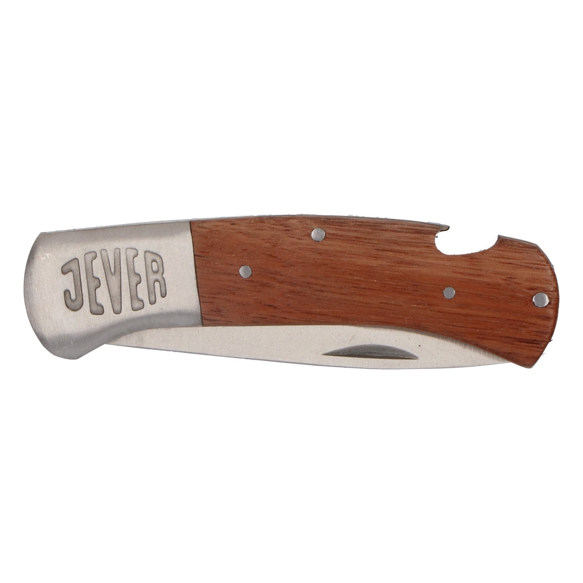 Couteau de camping Jever Bier Outdor Couteau de loisirs Manche en bois avec étui